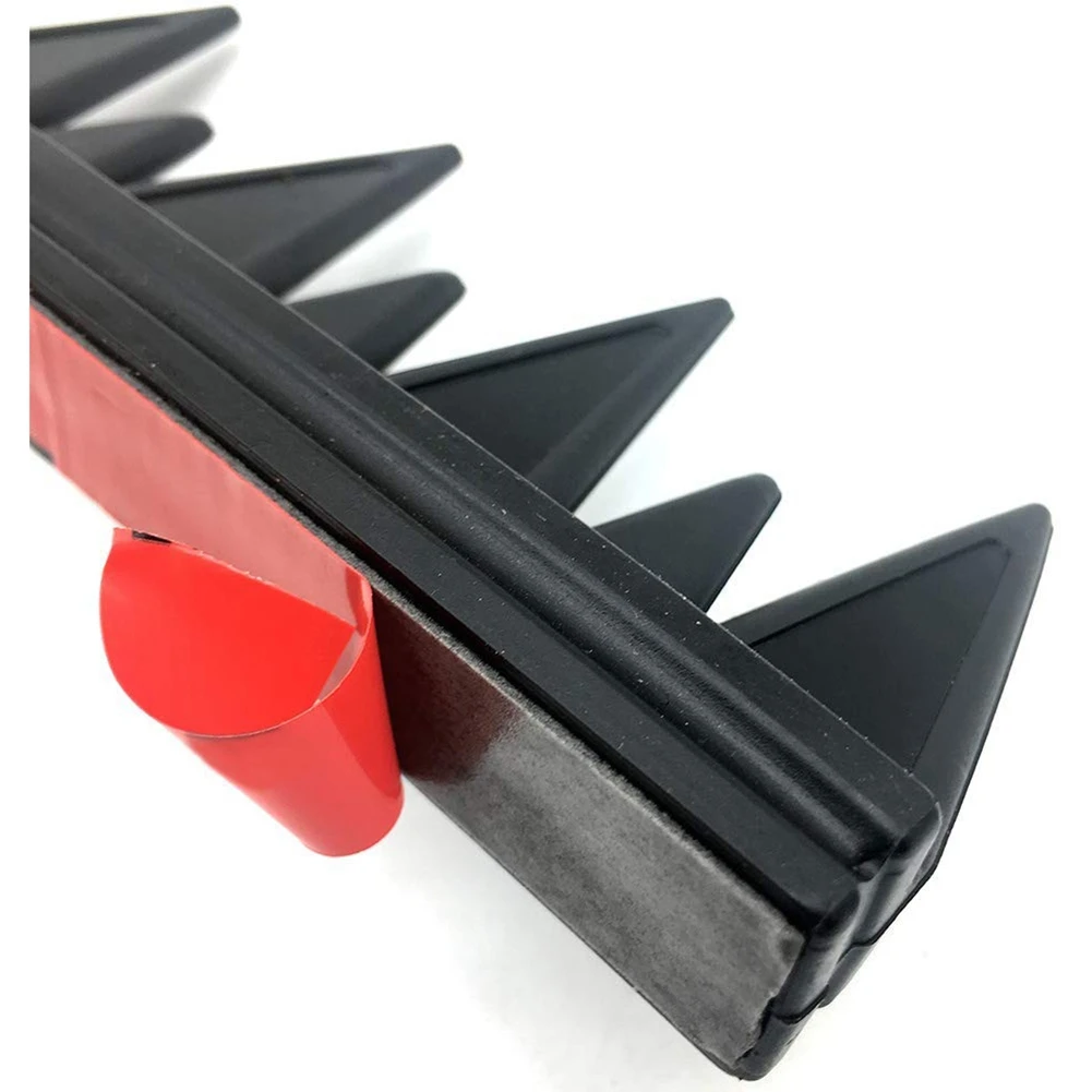 2x capacete de motocicleta reflexivo mohawk spikes serra de borracha com decalques de capacete vermelho (capacete não incluído)-a93r