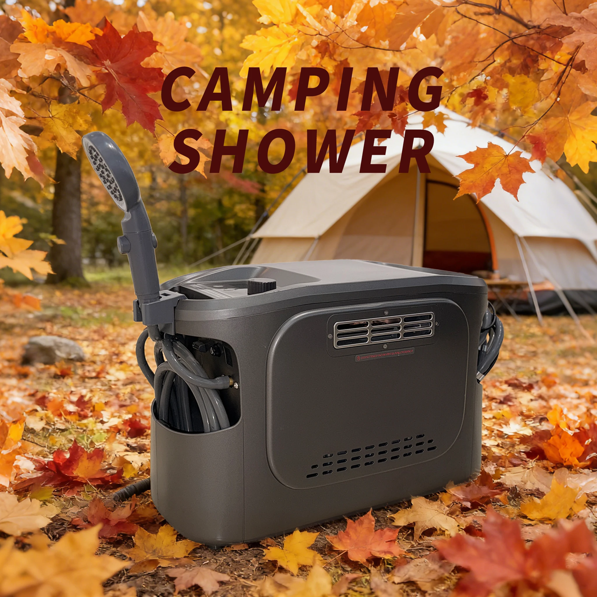 Outdoor Camping Hot Water Heater - Dual Fuel Portable Propane LPG Tankless