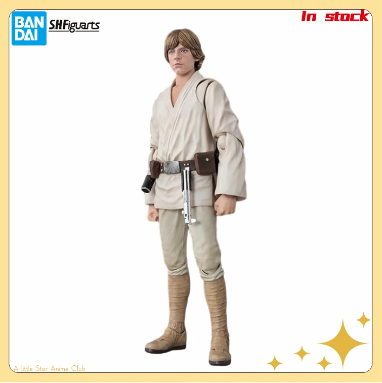 In Stock Original Bandai S.H.F Luke Skywalker Action Figure Star Wars Episode IV - A New Hope Ornament Collection Model Toy