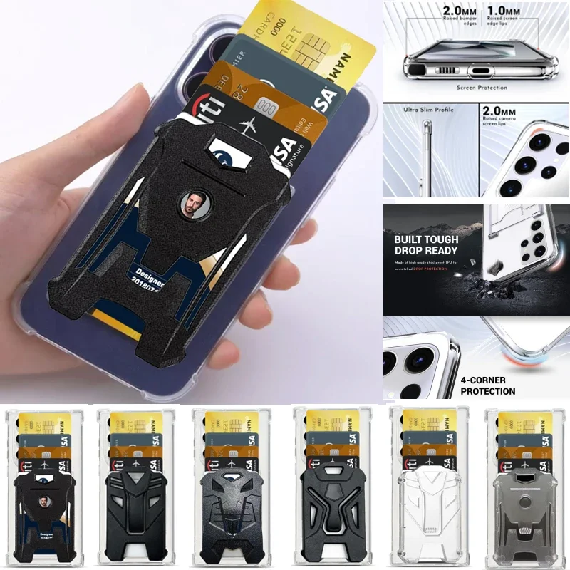 Para Redmi 10/10C/10 Prime/A1/A1 Plus/A2/K50i 5G/K40S 5G/K40S Pro funda Doka armadura ranura para tarjeta a prueba de golpes funda protectora diseñada