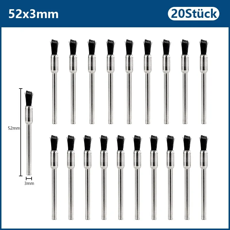 Hampton escova de fio de náilon 3.0mm shank ferramenta de polimento abrasivo bit para dremel acessórios de ferramenta rotativa