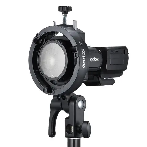 Godox S3 S-tipo Speedlite Staffa di Supporto Bowens Mount per Godox V100 V860II AD200 AD300 Speedlite Flash Fotografia Accesseries