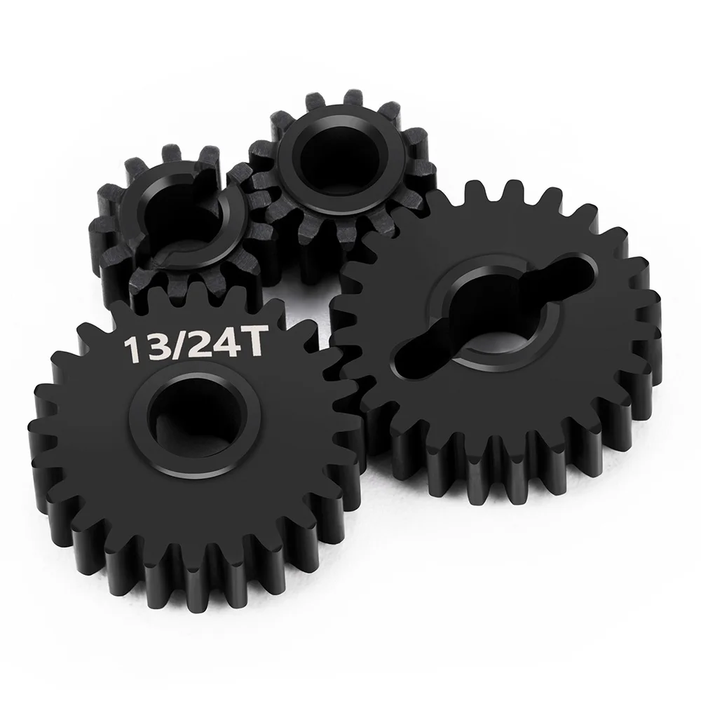 YEAHRUN 40cr Steel 13/24T 14/23T 15/22T Stock Portal Axle Gears Set for Redcat Ascent 1/18 RC Crawler Car Upgrade Parts