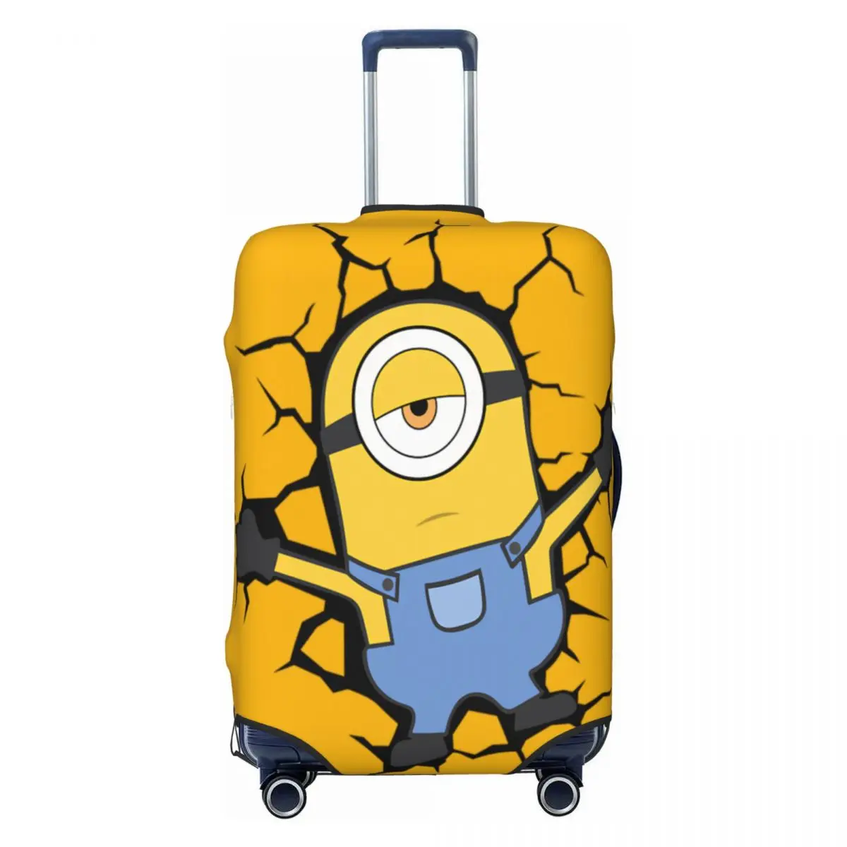

Cute Funny Minions Fall Luggage Cover Protector Elastic Cartoon Travel Suitcase Covers