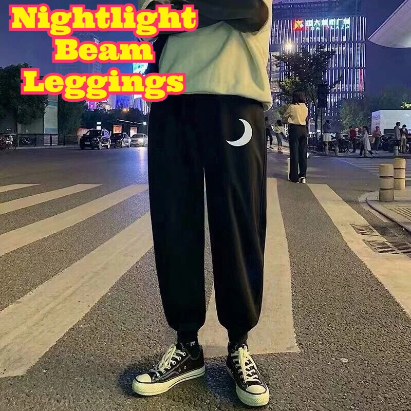 men-luminous-reflective-moon-cuffed-cropped-pants-korean-plus-size-loose-casual-trousers-night-glow-streetwear-jogger-sweatpants