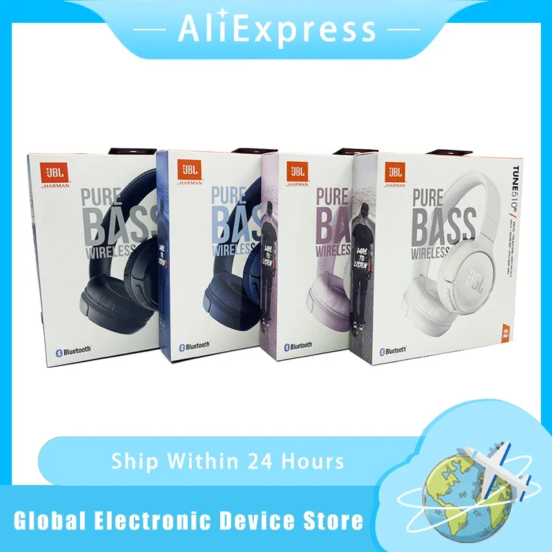

JBL Tune 510BT Wireless BluetoothHeadset 40 hours of battery life