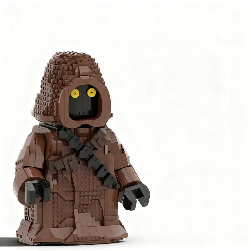 2371-teiliges MOC Star Movie Jawa Mega Figuren-Set, passend für My Head Modell, DIY Kreative Ideen, Ausstellungsstück, Bausteine, Geburtstagsgeschenk-Set