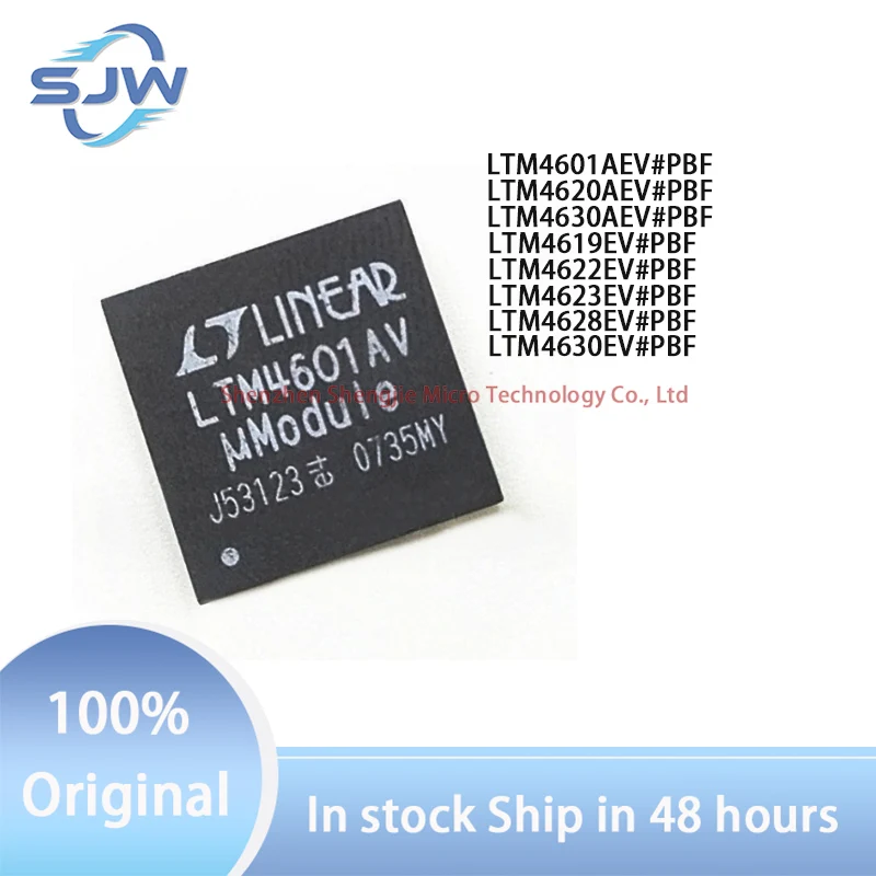 

LTM4601AEV LTM4620AEV LTM4630AEV LTM4619EV LTM4622EV LTM4623EV LTM4628EV LTM4630EV#PBF LGA133 LGA144 LGA25 DC-DC CHIP