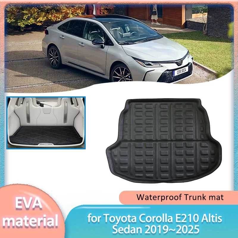 

Для Toyota Corolla E210 Altis Sedan 2019 ~ 2025 2020 2021 2022 2023 2024 Автомобильный коврик в багажник, подкладка для багажника, напольный ковер для багажа, водонепроницаемый чехол, аксессуары