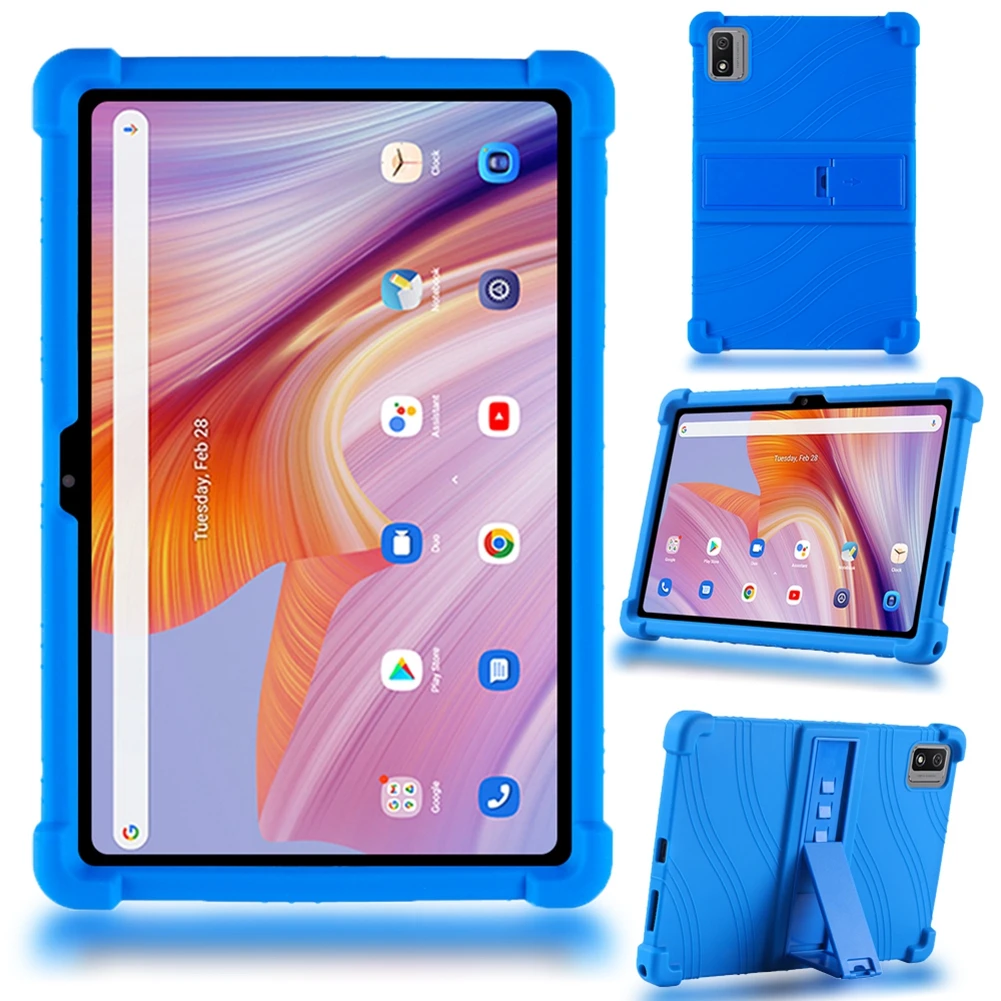 Custodia per Blackview Tab 12 Tab 12 Pro supporto in silicone morbido da 10.1 pollici copertura regolabile per tablet per Blackview Tab 13 tab13