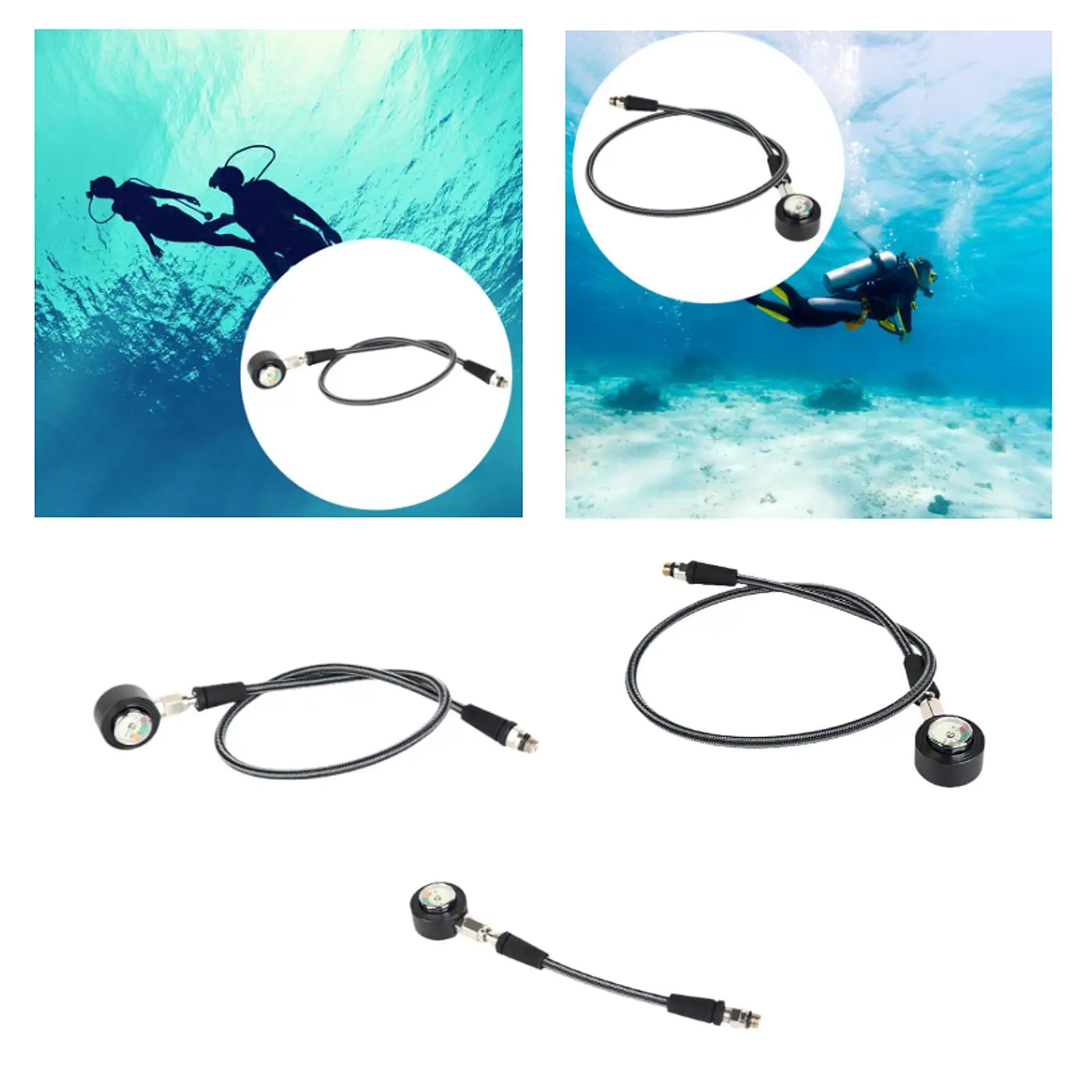 

Scuba Diving Pressure Gauge Scuba Diving Device Water Sports Sturdy Easy to
