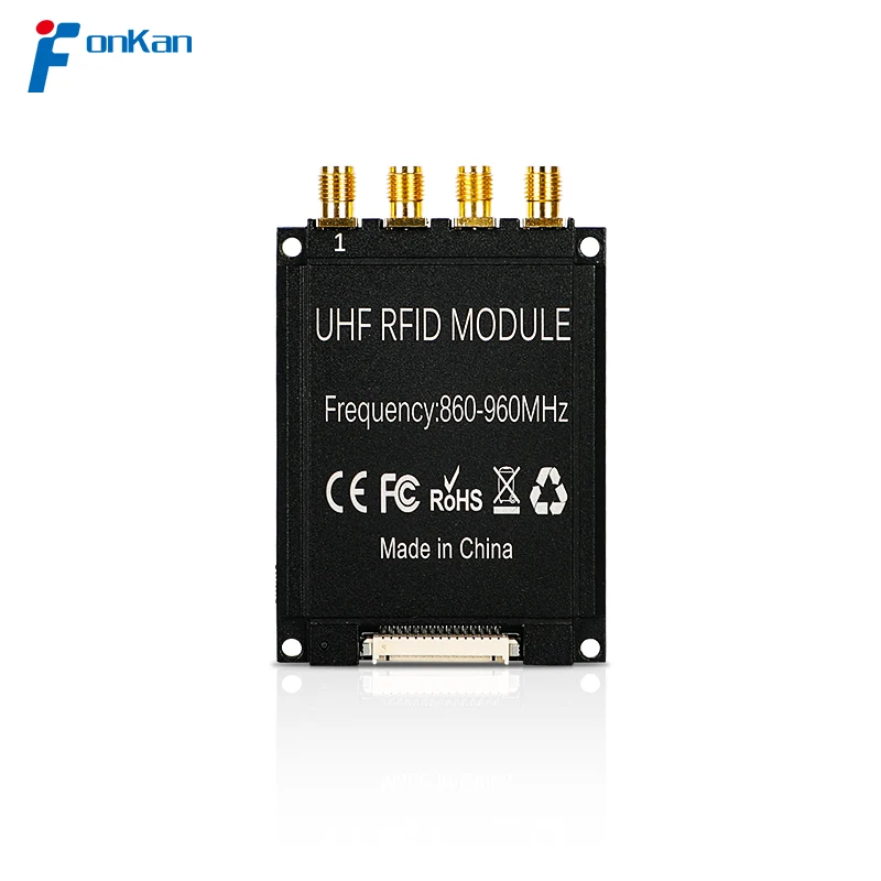 Access Control Card Read Long Range Reader RJ45 RS232 Uart UHF RFID E710 Module With Heatsink