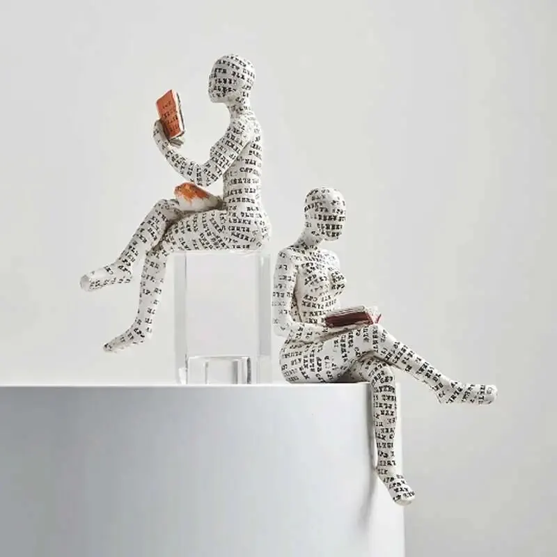 D2 European Light Luxury Abstract Reading Character Ornament Letters Reading Ornament Home Decoration Alphabet Reading Ornament 2