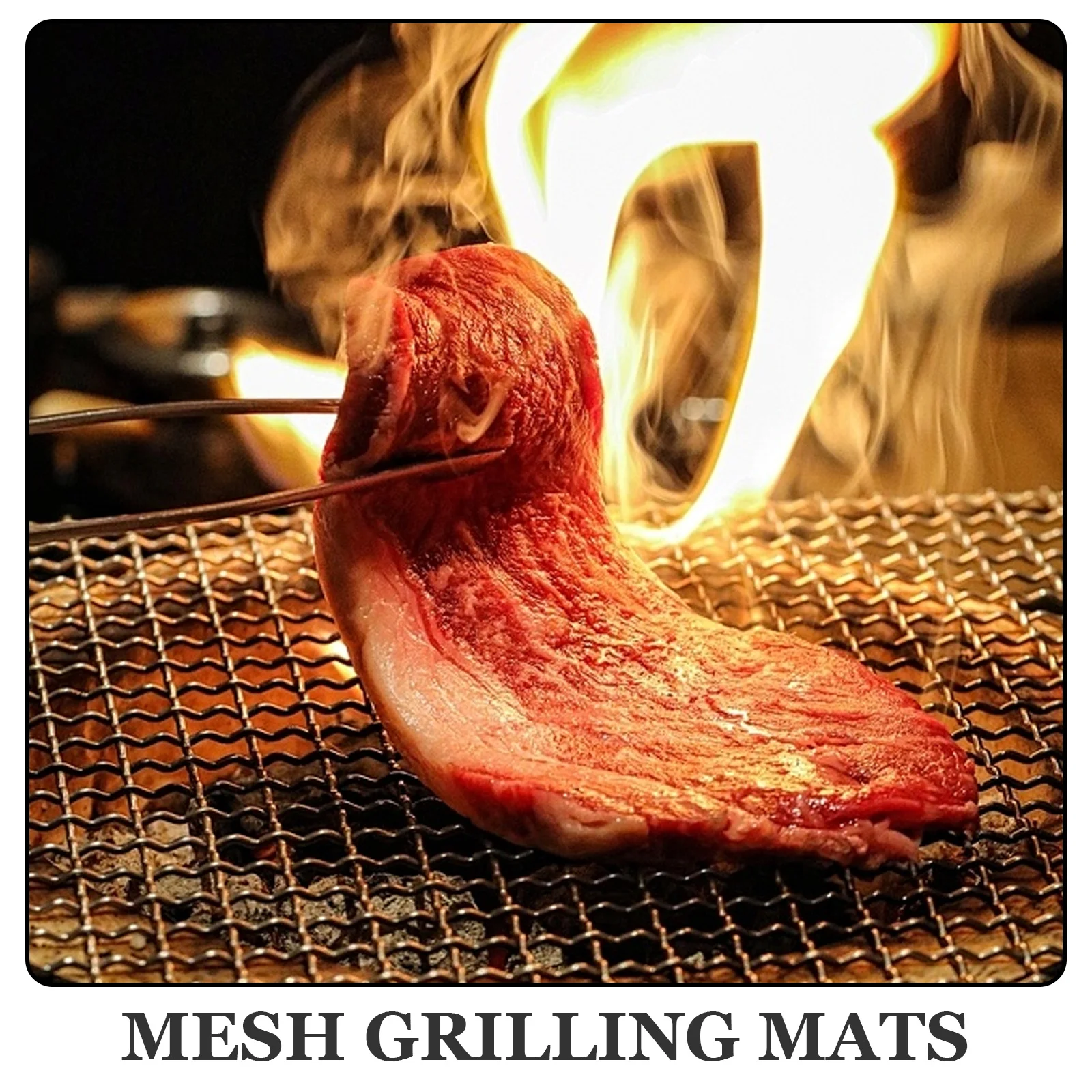 

5Pcs Mesh Grill Mat Stainless Steel Heat Resistant Bbq Mesh Pad Metal Barbecue Grilling Mat Outdoor Barbecue Accessories
