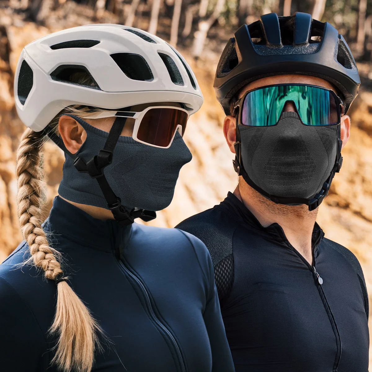 

Fashion Knitted Face Mask, Windproof, Sweat Absorption, Breathable Mask For Outdoor Sports, Cycling, Running, Skiing, Unisex