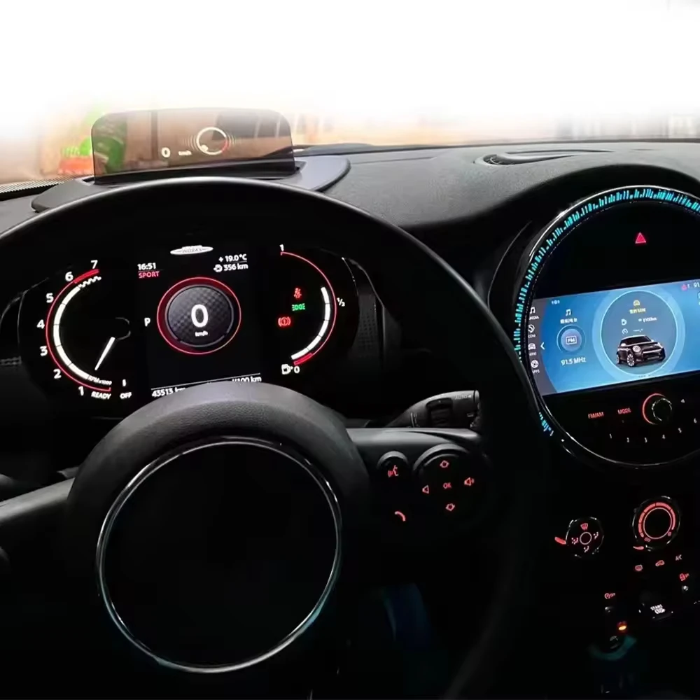 New Design 7 Inch LCD Dashboard Car Digital Cluster Automotive Speedometer LCD Instrument for Mini - Image 4