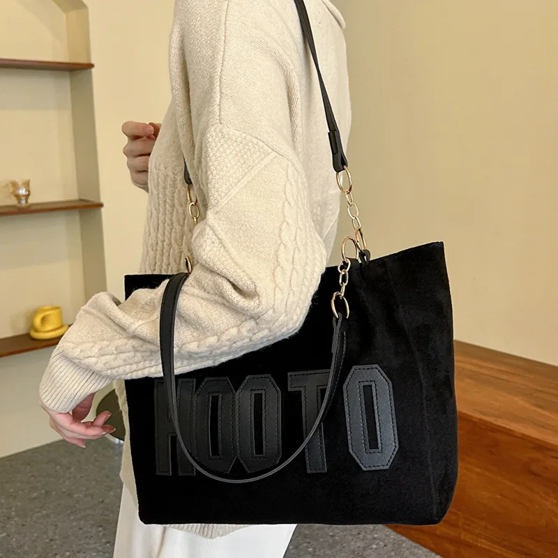 Large Capacity Totes Women Canvas Handbags Simple Letters Travel Hobos Commute Bag Ladies Shoulder Messenger Bag Casual Big Bag