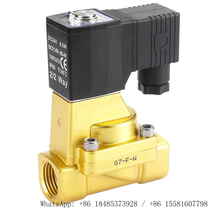 Industrial Normally Closed Solenoid Valve 2W150 2W200 2W250 Series Direct Acting Fluid Control Electromagnetic Valve