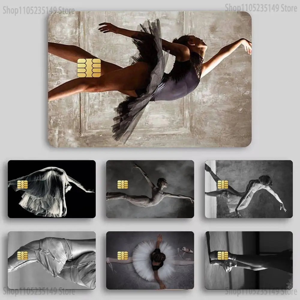 

Ballerina Ballet Dancing Card Sticker Diy Decorate Exquisite Bank Card Decals Patch Documents Birthday Gift