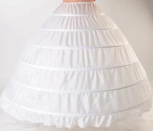 

Women Petticoat 6 Hoop Renaissance Crinoline Underskirt Skirt for Bridal Dress