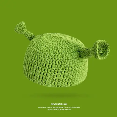 2022 New Balaclava Monster Wool Winter Knitted Devil Hats Halloween Christmas Gifts Winter Warm Green Party Funny Cap Shrek Hat - Image 8