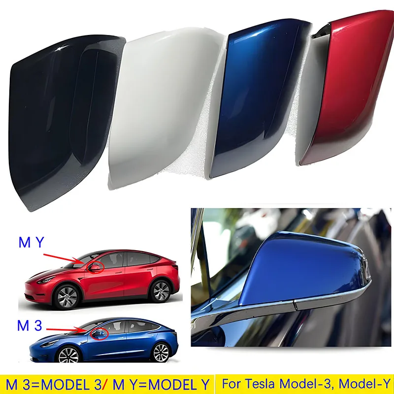 

Applicable to Tesla Model 3 and Model Y Rearview Mirror Housing/Side View Mirror Cover Replacement Parts