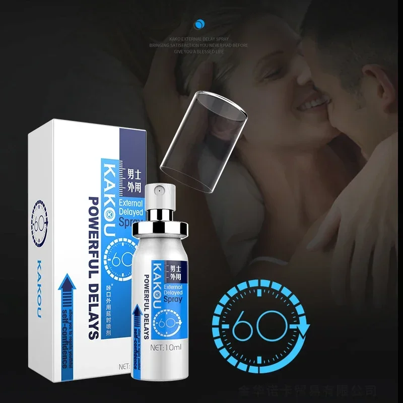 Spray de atraso eficaz para homens, ejaculação precoce, aumento do pênis, prolongar 60 minutos, excitação duradoura, masculina