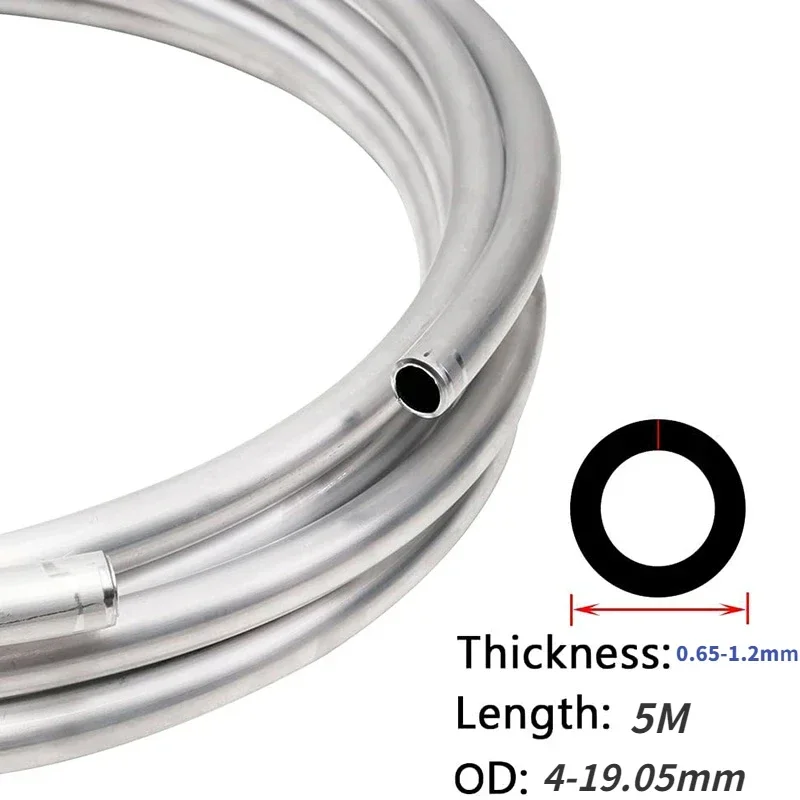 5M 1060 Pure Soft Roll Aluminum Coil Pipes for Air Conditioning Refrigerator Cooling Seamless Hollow Aluminum Tube Can Be Bent