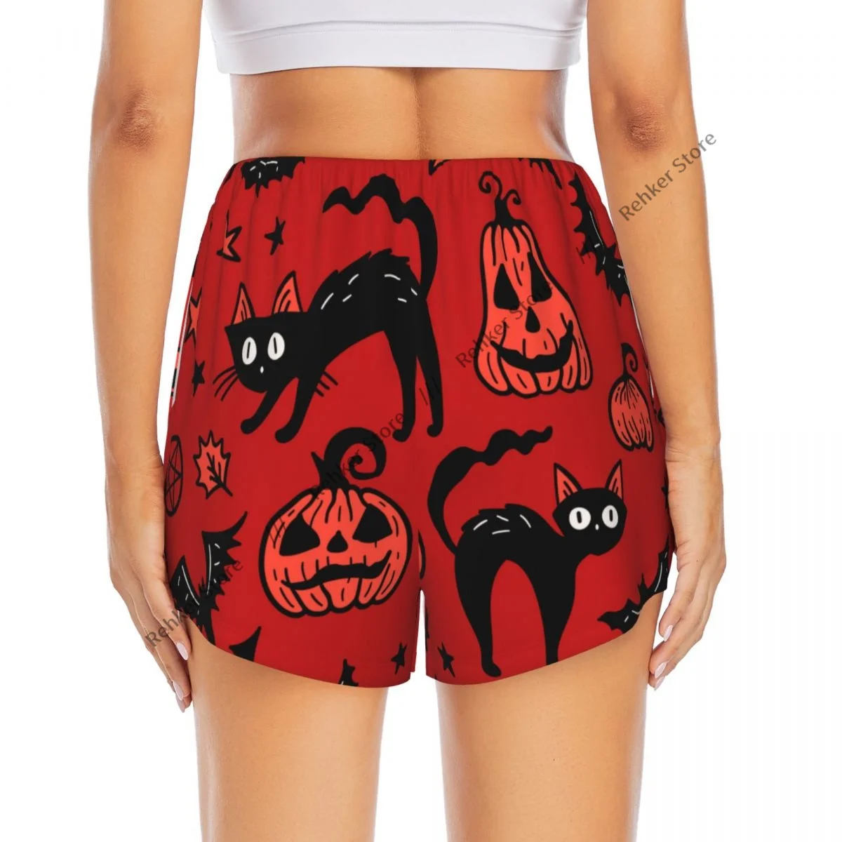 شورت اليوغا للنساء شورت اللياقة البدنية السائق تجريب الجري السراويل الرياضية باطني القط الخفافيش التجفيف السريع ملابس رياضية مع جيب