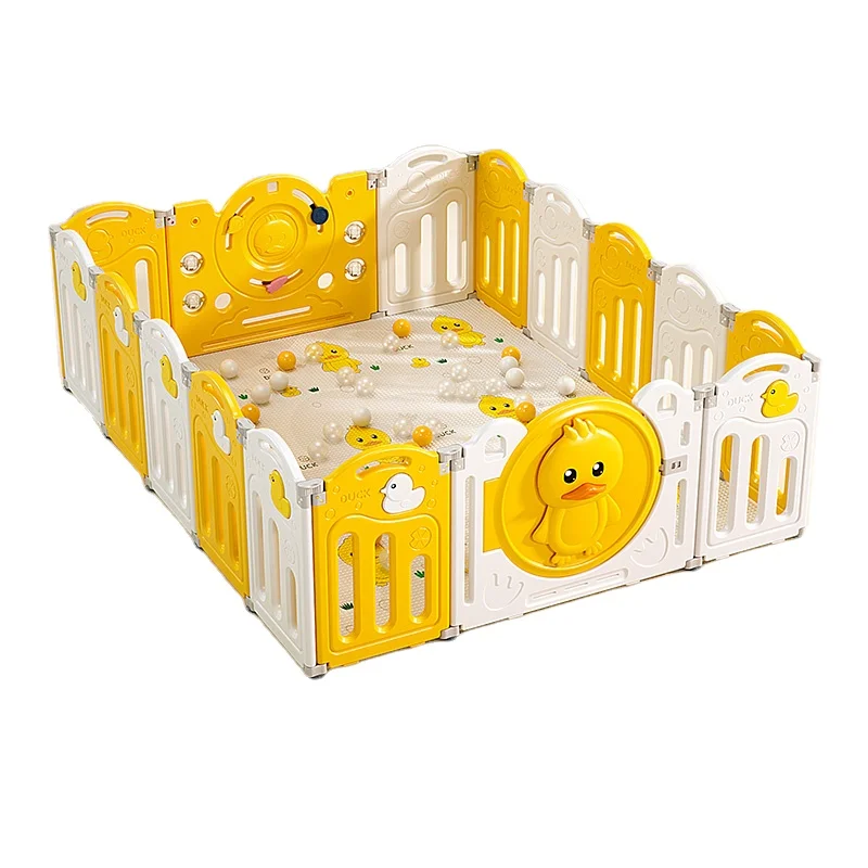 Children's Indoor Foldable Protective Playpen Environmentally Friendly Plastic Play Fence