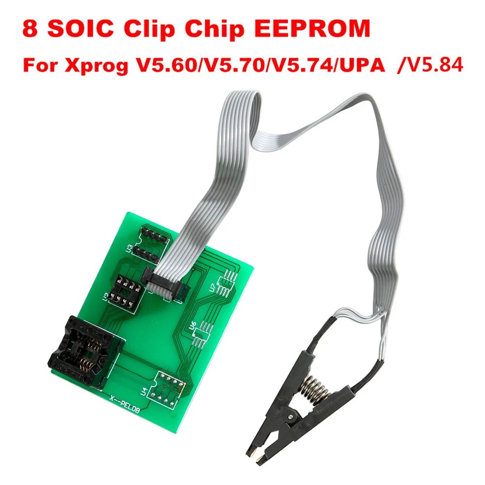 XPROG Eeprom Board UPA USB v1.3 Programmer with Soic 8 Sop8 Test Clip for Xprog V5.60 V5.70 V5.74 V5.84 UPA ble mesh usb test board cdsenet e104 bt12nsp tb development board for blue tooth wireless module e104 bt12nsp