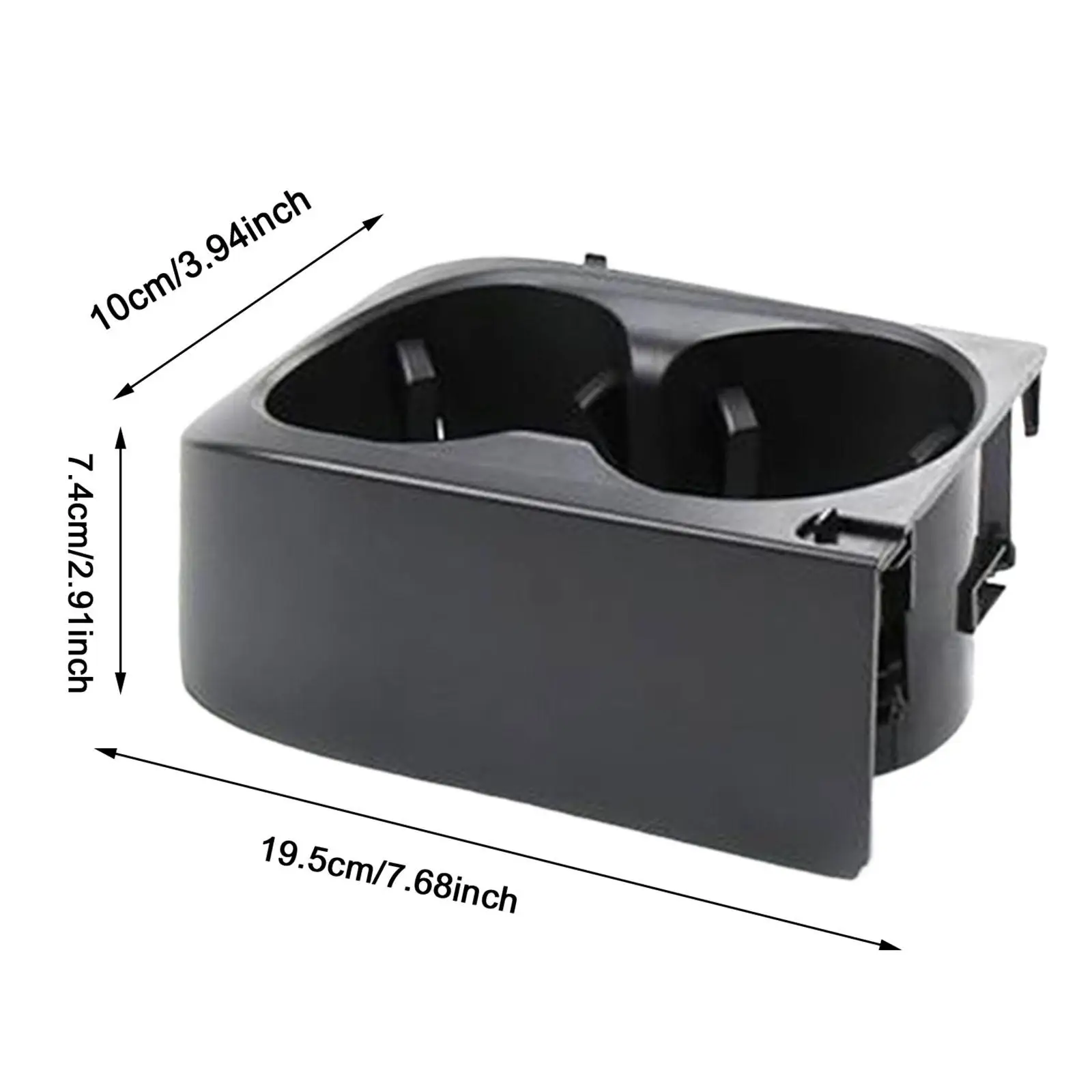 

Dual Slot Plastic Cup Holder Automotive Beverage Organizer for W206 C Class 2021-2024