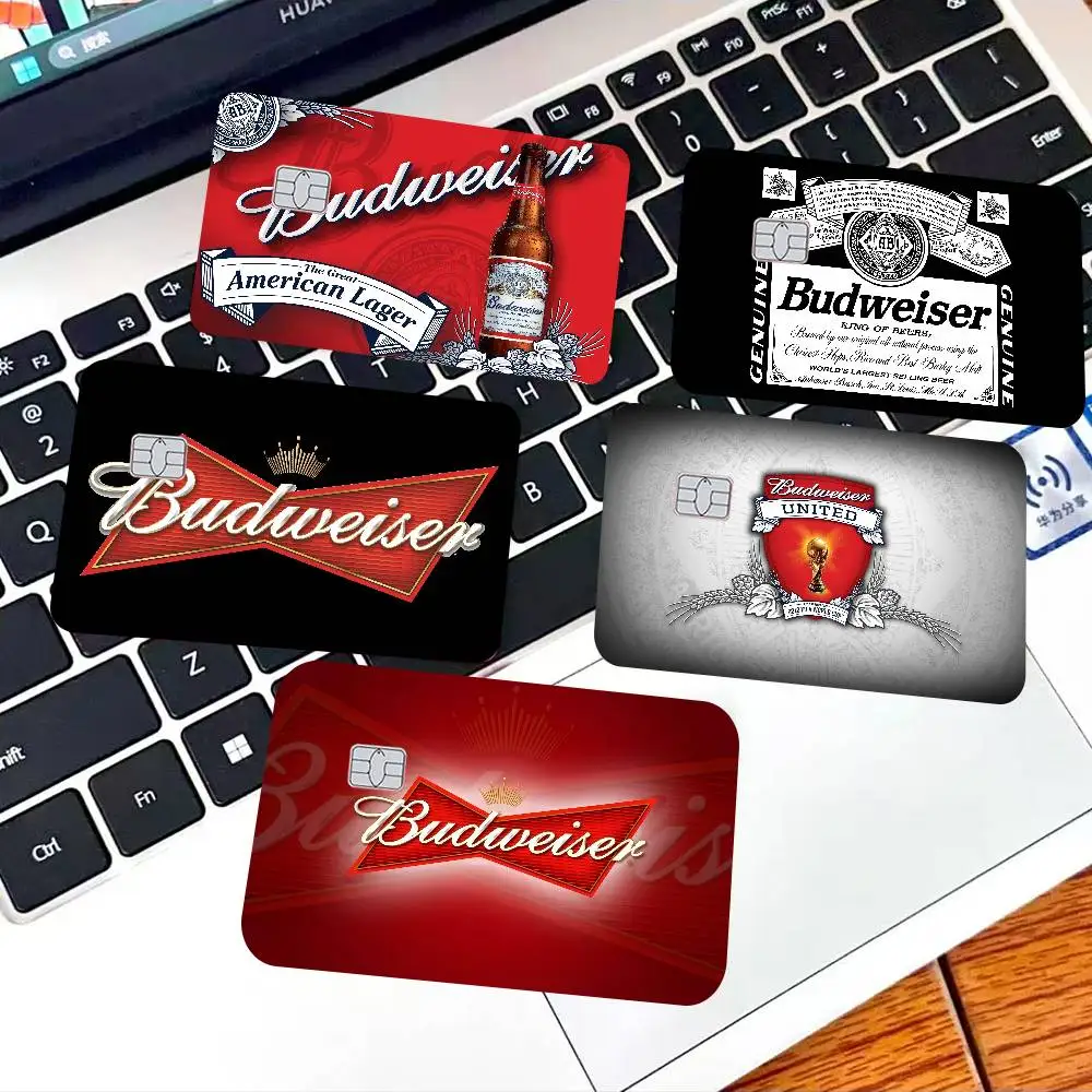 B-Budweisers Credit Card Skin Stickers No Adhesive Residue Water Proof For VISA Credit Card Subway Access Card