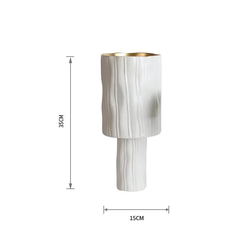 

Современный минималистичный керамический белый горшок оригами, креативная ваза, украшение для дома