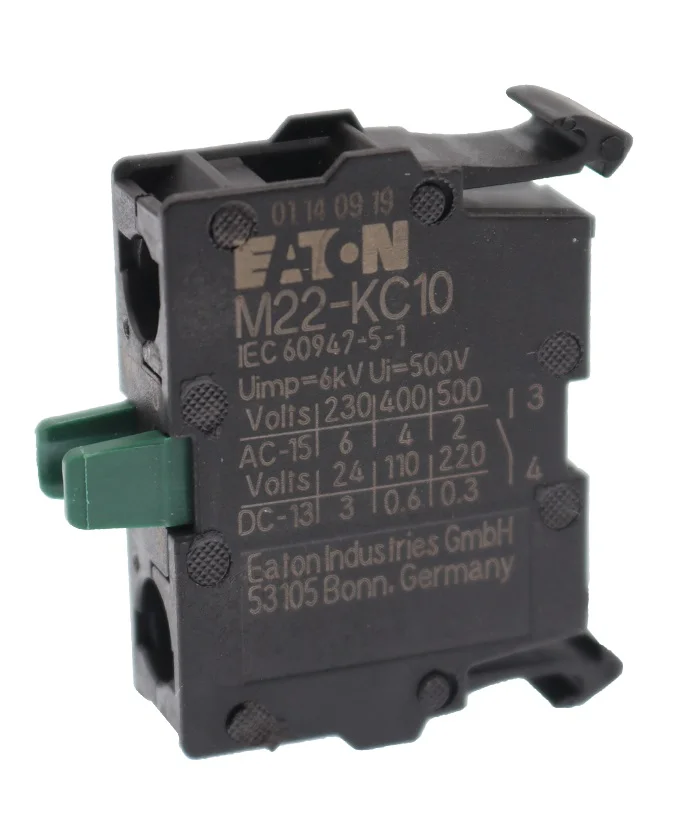 1pcs EATON M22-K10 M22-K01 M22-KC10 M22-KC01 button switch auxiliary contact