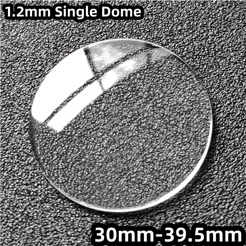 1,2 mm dickes, einseitig gewölbtes Mineralglas für Uhren, 30–39,5 mm, Kristallglas für Uhrenreparaturen und -ersatz, YZC9202. – Detail 1