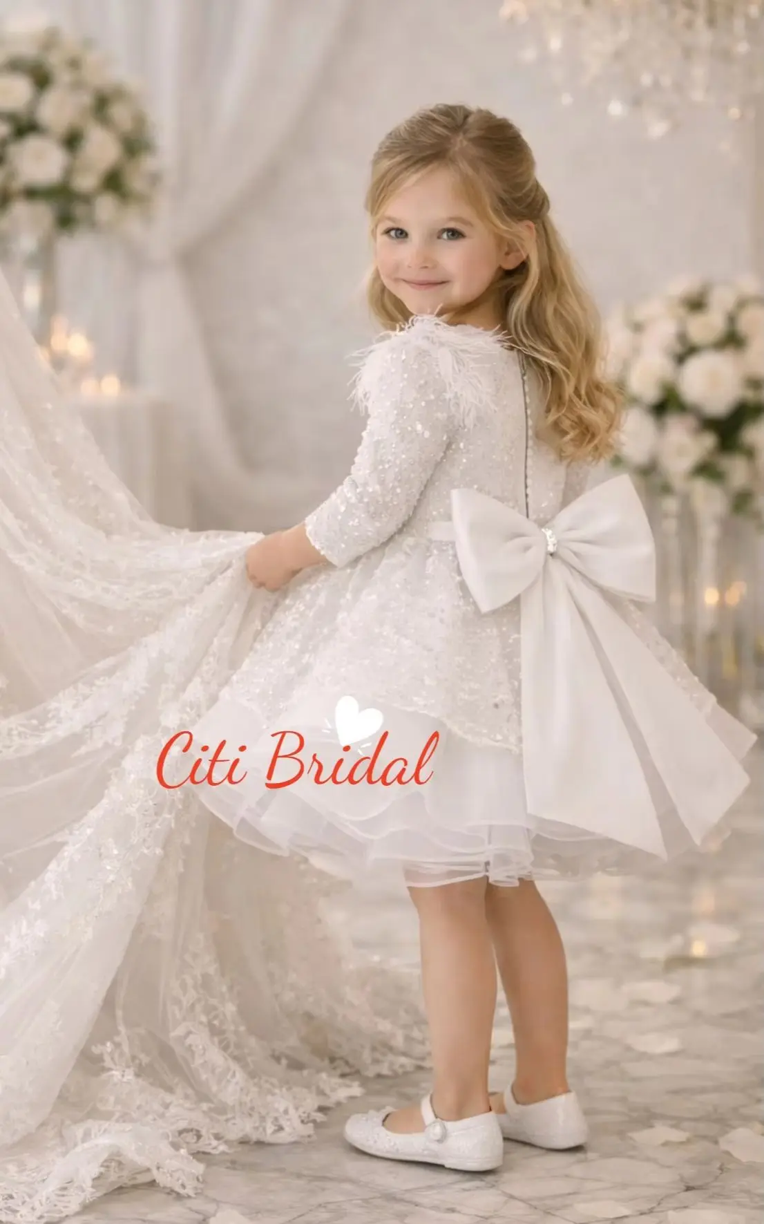 Shiny Baby Girl Princess Organza Dress Infant Toddler Child Vestido Short Sleeves Party Pageant Birthday Baby Clothes 1-14Y