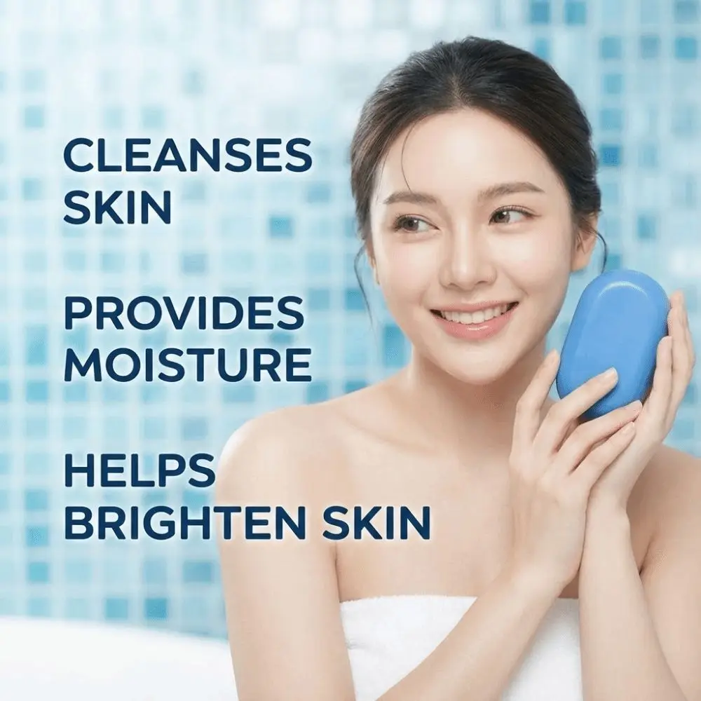 New Smoothing Blue Soap Moisturizing Deep cleansing Bath Soap Refreshes Hydrating Brightening Soap