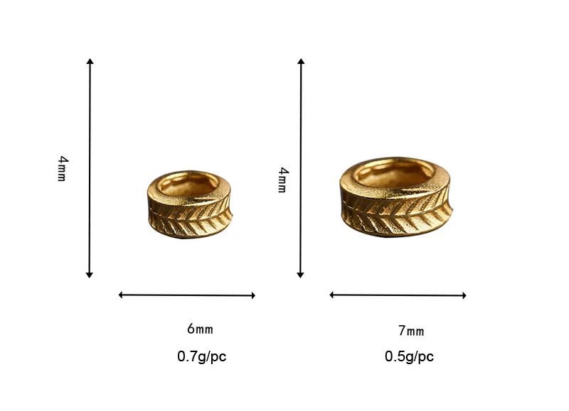 Distanziatori in argento 100% 925 fatti a mano Bracciale in argento fai da te Perline distanziatrici Accessori per gioielli