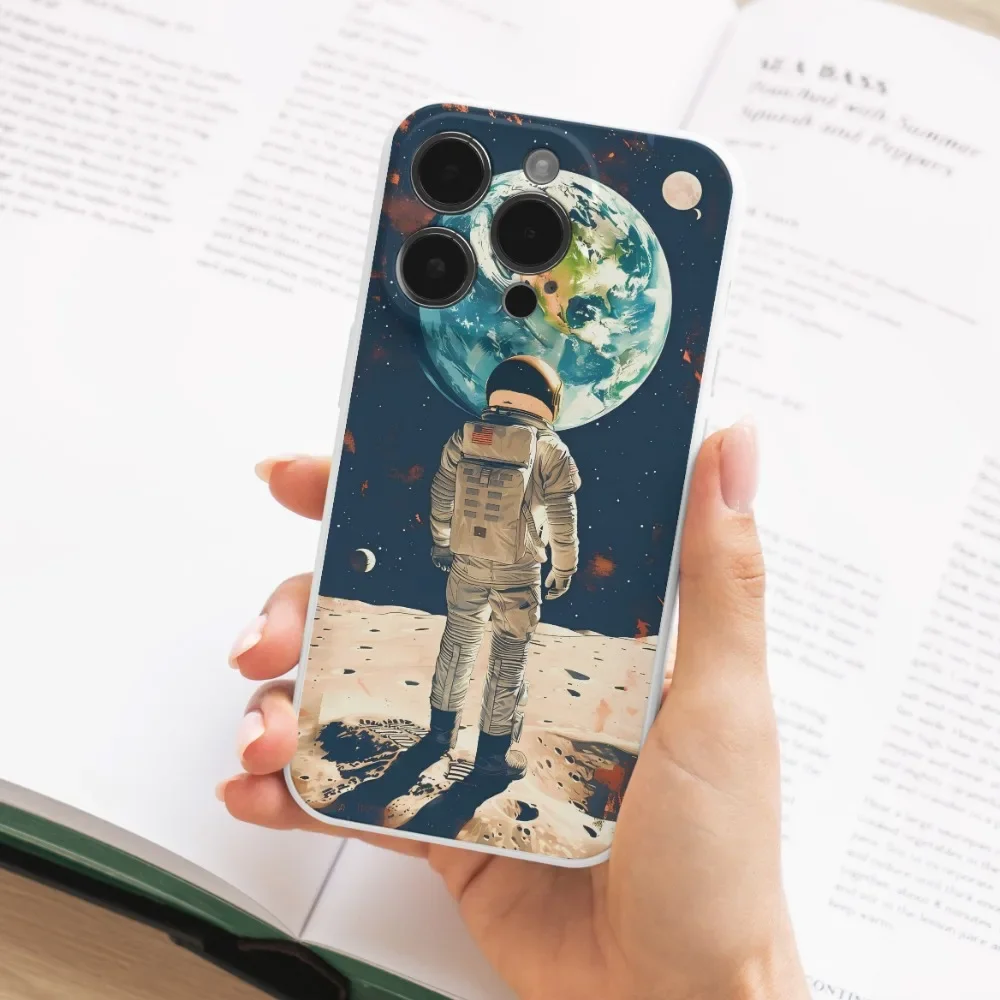 Lunar Astronaut Case for IPhone 14 15 Plus Phone Case for IPhone 15 14 13 Pro Max 12 13 Mini SE 20 Shockproof Back Cover