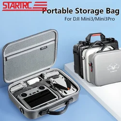 STARTRC for DJI Mini 3 Pro Carrying Case PU Leather Shoulder Bag for DJI Mini 3 Drone Accessories Storage Bag Travel Handbag