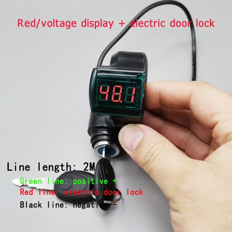 赤青電圧表示親指スロットル電動自転車ガバナスイッチ電動ドアロック電動スクーター 3 速スイッチ