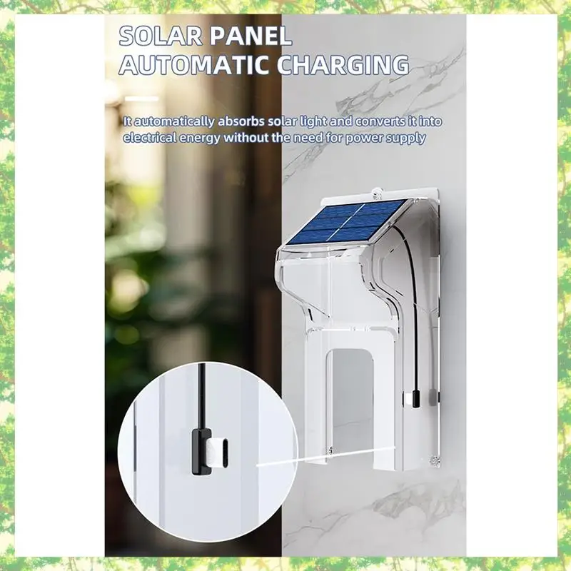 Campanello visivo intelligente Telecamera Ricarica solare wireless Visione notturna impermeabile Campanello HD per casa intelligente Citofono bidirezionale Voce
