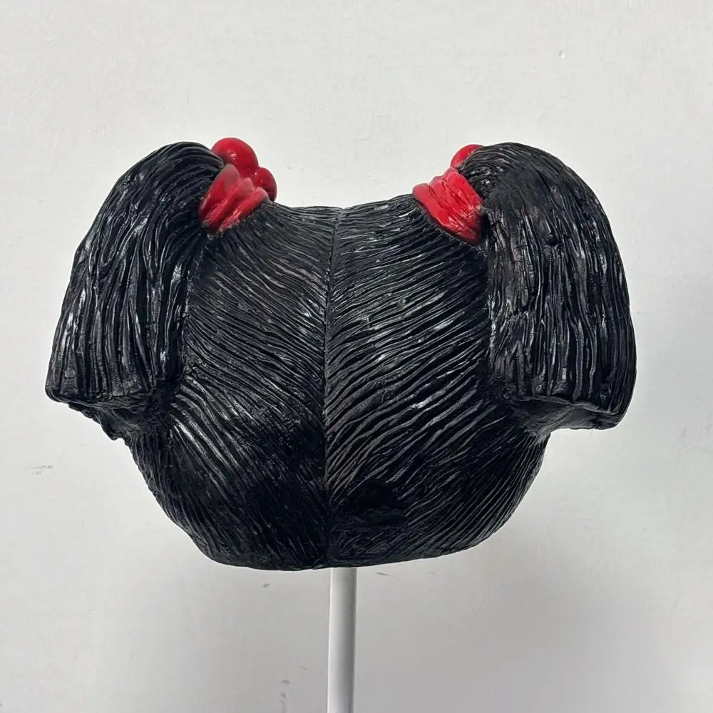 여성 남성 할로윈 파티 더블 테일 마스크 귀여운 밥 헤어 학생 소녀 가발 코스프레 의상 메이크업 댄스 파티 액세서리