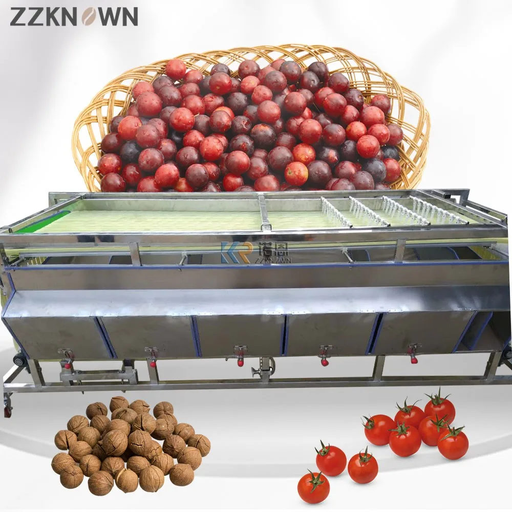 15 22 Channels Dates Sorting Machine Cherry Tomatoes Hawthorn Green Plum Bayberry Sorting Grading Machine