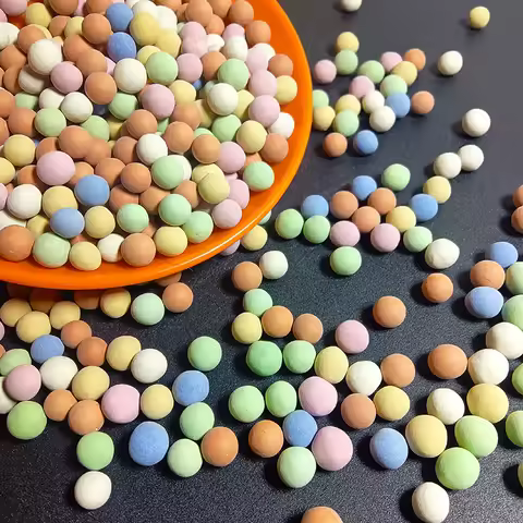 Hydroponic Plant Decorative Colorful Ceramsite Aquarium Tank Mineral Supplement Substrate Mineral Freshwater Biological Ball