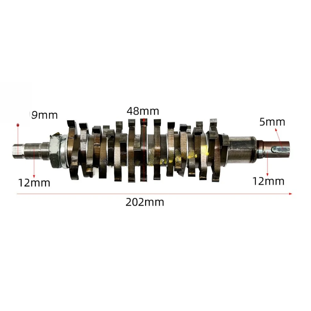 Wall Planer Head 202mm Bimetal Construction for Plaster Removal 48mm Cutting Size 9mm Flat Shank Wall Scraper Tool