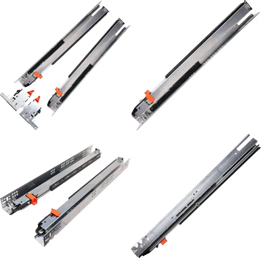 

Undermount Soft Close Kitchen Drawer Slides, 381mm, 120lb Capacity, Full Extension, 3/4 Material for 2 Pairs