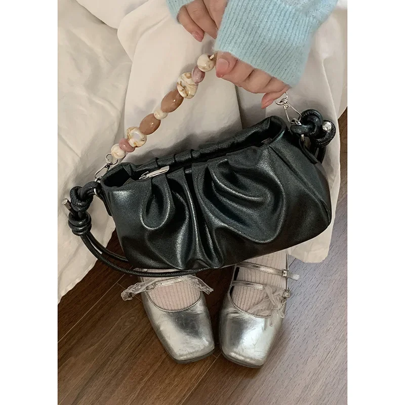 

Pleated Underarm Bag for Women Versatile Crossbody Bags 2025 New Ins Spring/summer Fashion Handbag