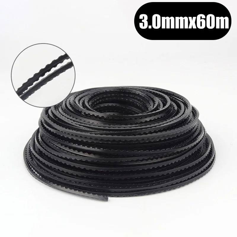 

3.0mm 60Meters Professional Nylon Sawtooth Trimmer Line Brush Cutter Strimmer Rope Lawn Mower Wire Garden Tools Parts